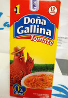 Doña gallina sopitas Tomate 120gr. 12 tabletas. 0% grasa/ Tomate bouillon merk Doña gallina 120gr 12 stuk.