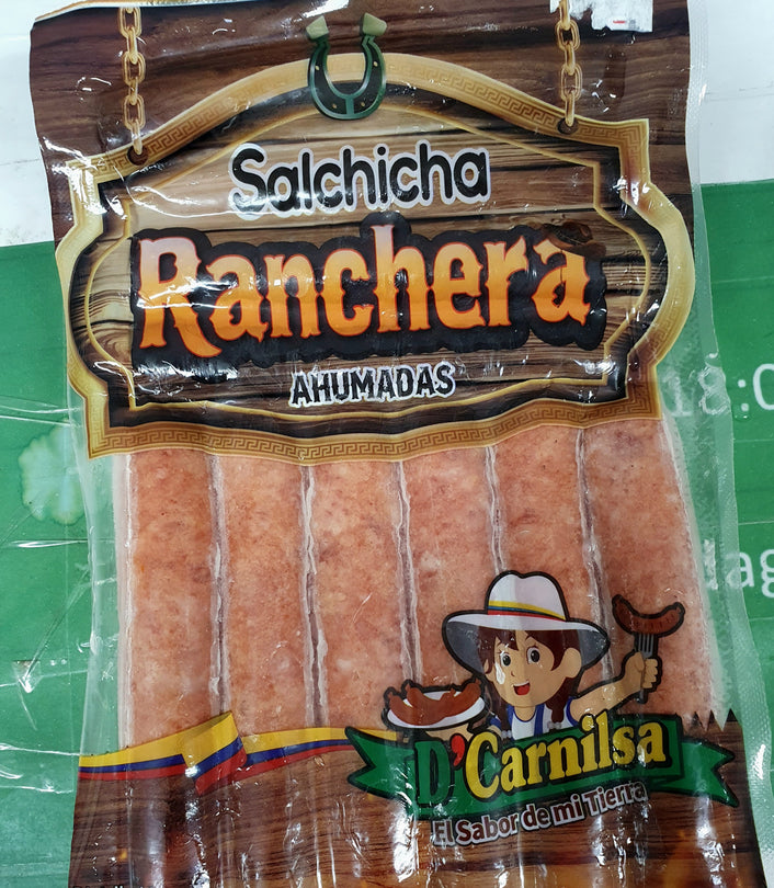 Salchicha Ranchera ahumado (400gr)+ bolsa fria para envio / +koude zak oom te sturen. (Envio por los dias calientea riesgo personal // op eigen risico sturen we door warmte dagen.