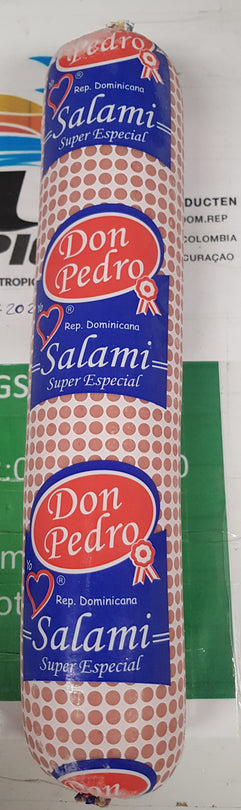 Don pedro 1Kg Salami Dominicano.+bolsa de frio /dominicaanse salami don pedro (Worst)1000 gr +Koude zak