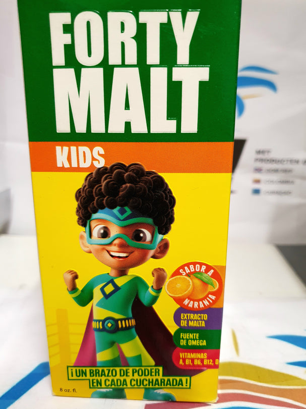 Forty malt kids (8oz.) Sabor a naranja / Forty malt kinderen sinaasappel smaak (8oz)