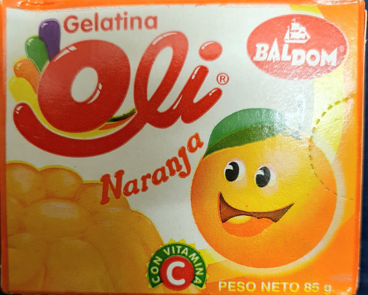 Gelatina oli dominicana Naranja Baldom (85gr) orange