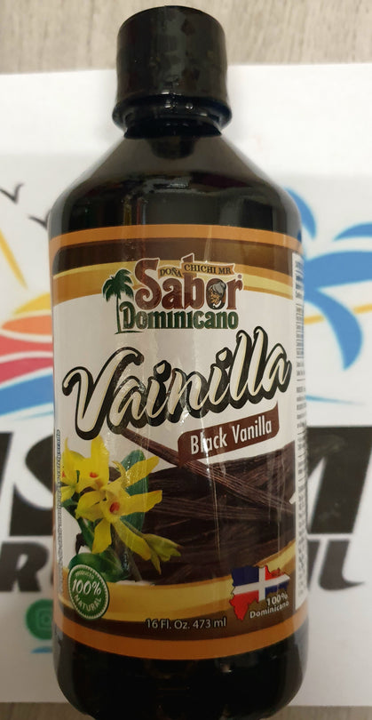 Vainilla negra concentrada 100%dominicana 100% natural (473ml) /Vanille-extract 100%uit dominicaanse rep (473ml)