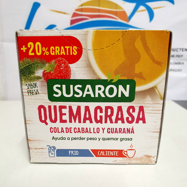 Quema grasa marca Susaron. Té frio oh caliente quemagrasa / Koude of warme vetverbrandende thee.