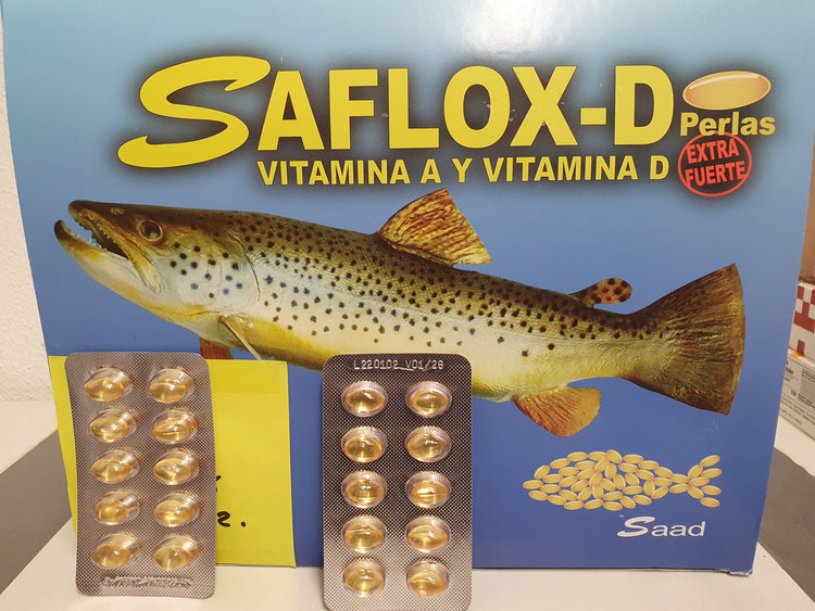 aceite de higado de Bacalao en capsula vitaminica A Y D 10x perlas €2,95 /.Levertraan in vitaminecapsule A en D 10x parels € 2,95