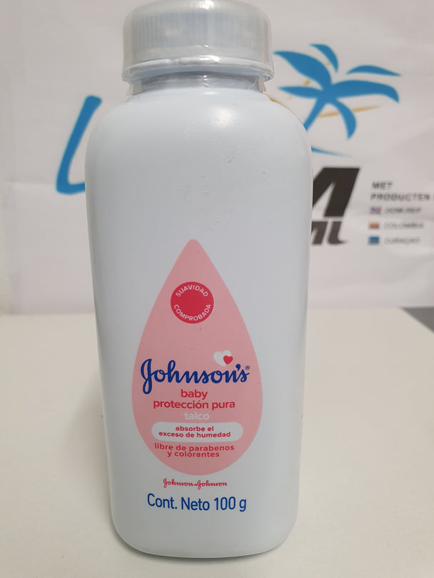 Johnsons baby protección pura talco (100g) /.
Johnsons baby pure bescherming talkpoeder (100g)