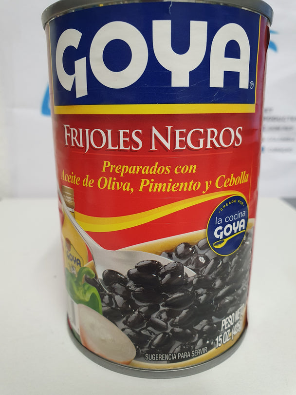Frijoles Negros preparado con Aceite de Oliva, pimentón y Cebolla(425g)creado por Goya
Zwarte bonen bereid met olijfolie, paprika en ui (425 g), gemaakt door Goya