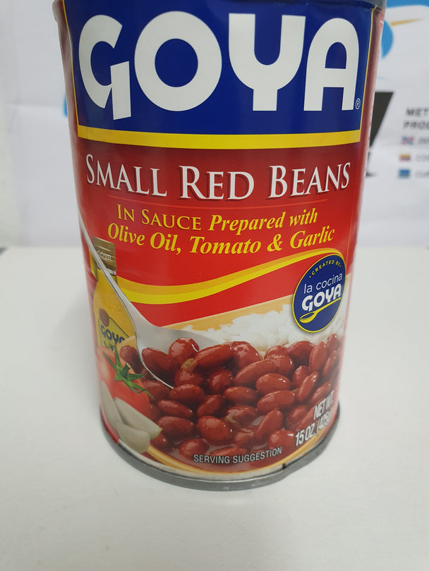 Frijoles Rojos pequeños (425g preparado en Salsa con Aceite de Oliva,Tomate y ajo bajo la certificación de productos Goya
Kleine rode bonen (425g bereid in saus met olijfolie, tomaat en knoflook onder Goya-productcertificering