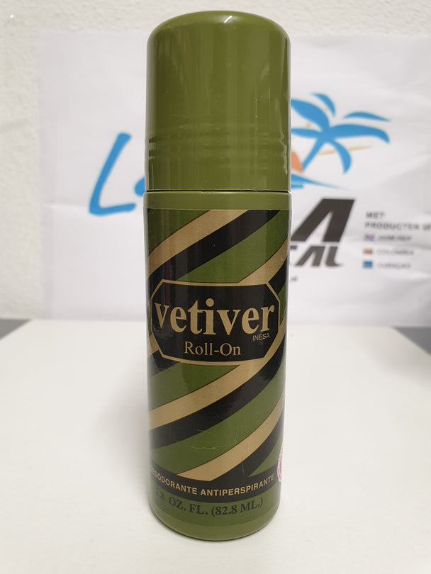 VETIVER ROLL-On (82.8ml)Vetiver deodorante (82.8) 100%uit dominicaanse Rep