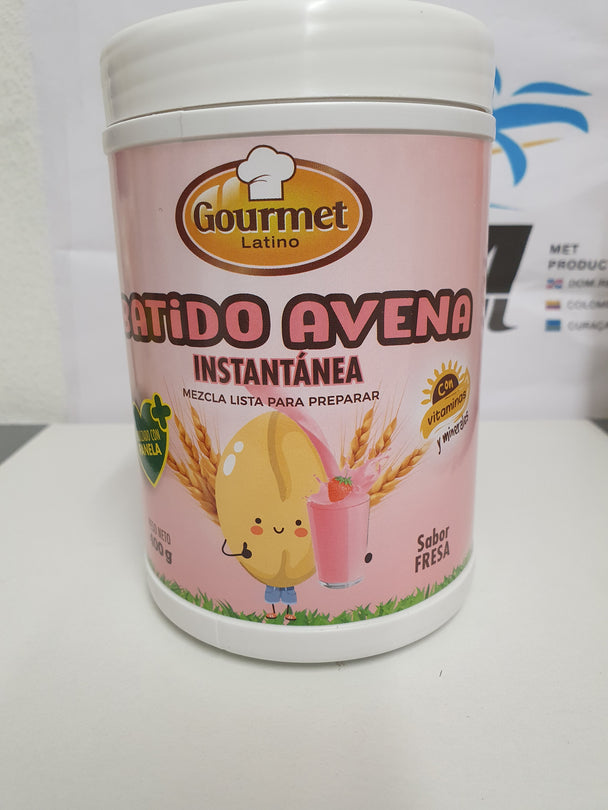 Batido de avena instantánea sabor a fresa (400g)