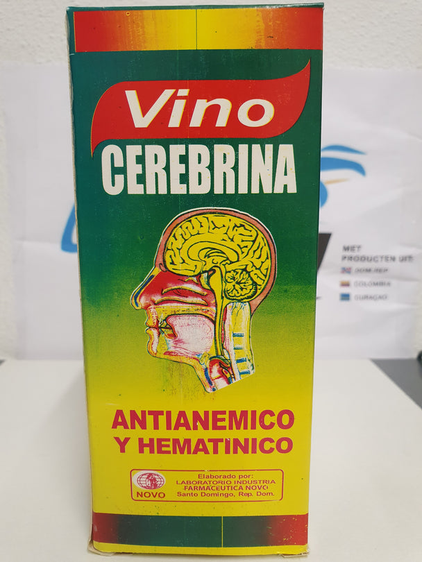 Vino Cerebrina Antianemico y hematinico./
Wijn Cerebrina Antianemisch en hematinine.