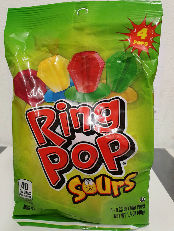 4×RING POP SOURS (40g.)