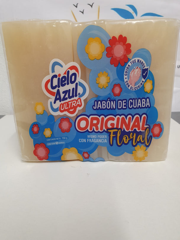 JABON DE CUABA (750g) paquete de 5x unidades dominicaanse zeep.(750g)pak 5stuk