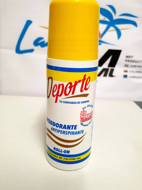 Desodorante Deporte Antiperspirante (88.5ML) sin fragancia sin alcohol