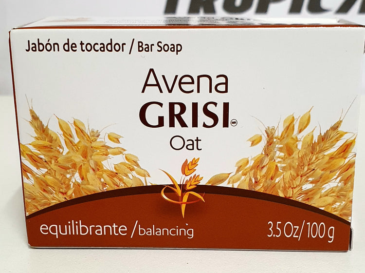 Jabon de tocador de Avena marca Grisi (100g)/ Bar soap Oat merk Grisi (100g)