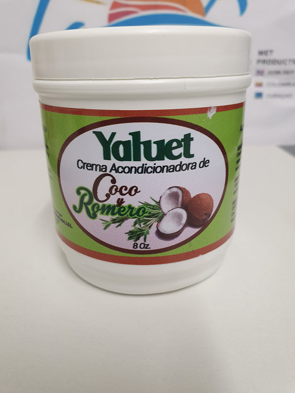 Crema Acondicionadora de Coco y Romero 8oz // Kokosnoot & Rozemarijn Conditionerende Crème 8oz