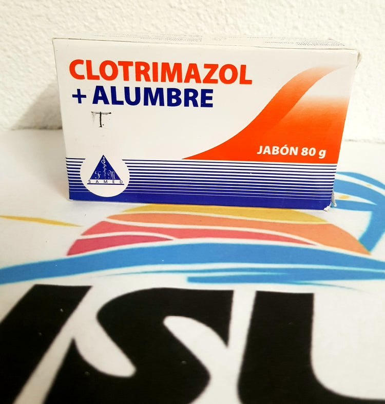 Jabon Clotrimazol y Alumbre 100%dominicano (80g) zeep met clotrimazol en alumbre (80g)uit dominicaanse rep.