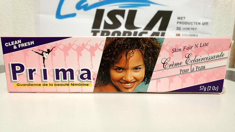 Prima crema aclaradora de la piel
/ huidverlichtende crème van merk Prima (57g)