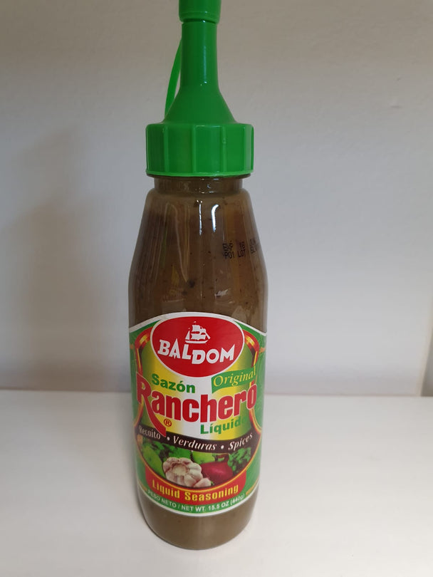 Baldom Sazon Ranchero Liquido Recaito Verduras Spices 15.5 oz ( 440gr )