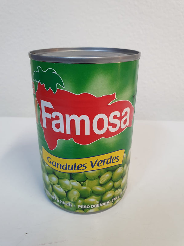 La Famosa Gandules verde/pigeon peas (275gr.)👍
