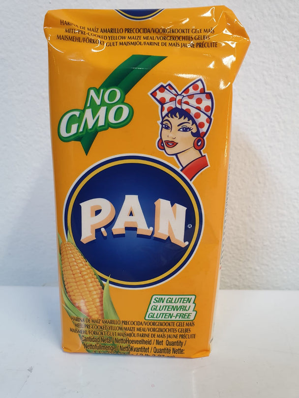 PAN HARINA DE MAIZ AMARILLO PRECOCIDA SIN GLUTEN /VOORGEKOOKTE GELE MAÏS MEEL (1KG.)👍