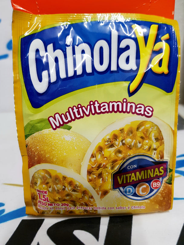 Chinola ya multivitaminas 20gr Rinde para 1,5L de jugo de maracuyá
