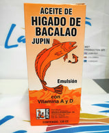 Aceite de hígado de bacalao marca jupin (120 cc)/ levertraan (120cc) merk jupin