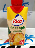 Jugo Rica de Piña 100%dominicano. (330ml)Pineapple juice (330ml)uit dominicaanse Rep.