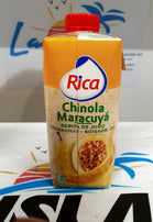 Jugo Rica de chinola 100%dominicano. (330ml)Passion fruit juice (330ml)uit dominicaanse Rep.