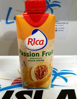 Jugo Rica de chinola 100%dominicano. (330ml)Passion fruit juice (330ml)uit dominicaanse Rep.