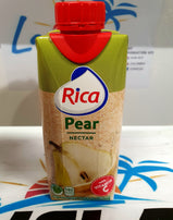 Jugo Rica de Pera  100%dominicano. (330ml)Pear juice (330ml)uit dominicaanse Rep.