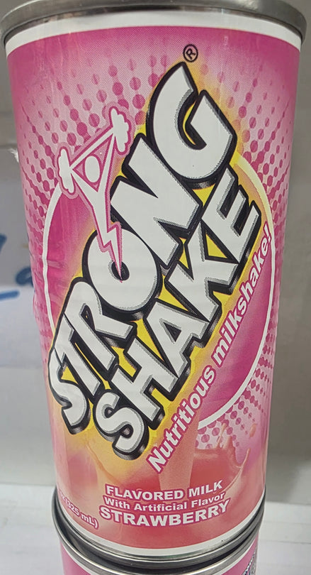 Strong Shake Milshake strawberry smaak (325ml)