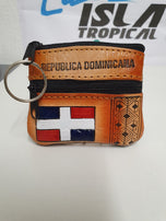 porta moneda  y llavero hecho a mano Souvenier de Rep.Dominicana
/ munthouder en sleutelhanger handgemaakte Souvenier uit de Dominicaanse Republiek