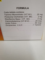 Complejo-B Alfa Dispensador de 250 unidades (PRECIO POR UNIDAD €0,80)pastilla. / Complex-B Alfa Dispenser van 250 stuks (PRIJS PER EENHEID € 0,80)stuk pil