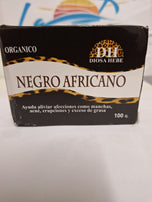 Jabon organico negro Afric. (100gr) organic zeep uit dominicaanse Rep.
