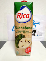 Jugo de Guanábana Rica 100%Dominicano (1litero)/ Soursop/Zuurzak merk: Rica uit dominicaanse Rep(1liter)