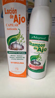 Locion de Ajo capilar Anticaida producto natural Locion Set +shampoo(locion 120ml)+shampoo (240ml) // Knoflooklotion tegen haaruitval,natuurlijk product Set van lotion (120ml) +shampoo (240ml) uit dominicaanse rep.
