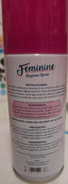 Feminine desodorante spray para la parte intima de la mujer (56,7gr) /Feminine voor intime zone. Deodorante spray voor vrouwen (56.7gr)