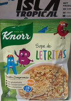 Sobre de sopa con Letras knorr por porcion (250ml) zak lettersoep per portie merk knorr (250ml)