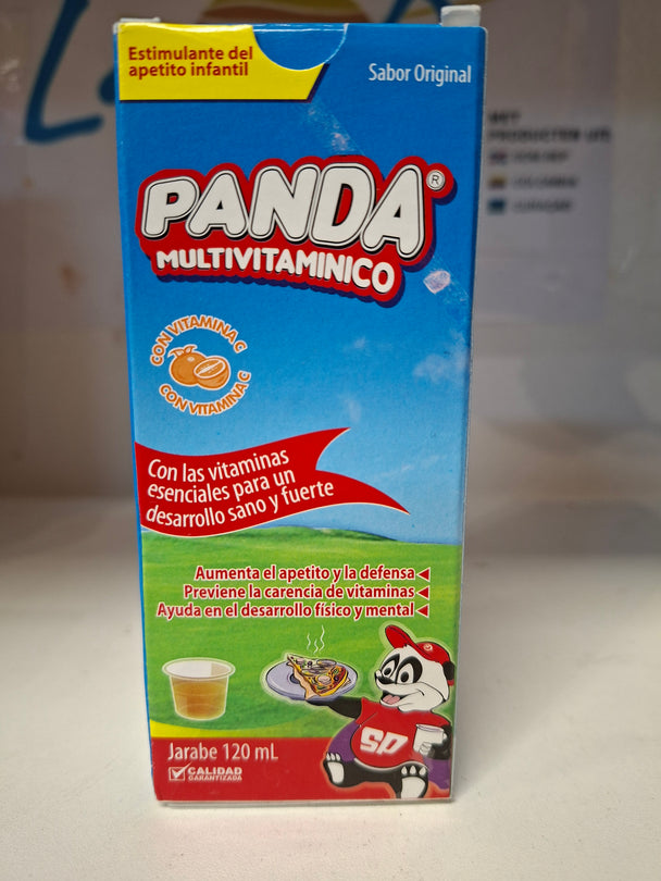 Panda multivitaminico jarabe (120ml) Estimulante del apetito infantil . // Panda multivitaminic Syrup (120ml)Children appetite Stimulant.