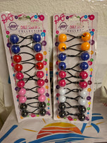 Bolitas para el pelo por paquetes de 10 bolitas/ verpakking van 10 ballen