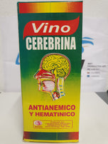 Vino Cerebrina  Antianemico y hematinico./
 Wijn Cerebrina Antianemisch en hematinine.