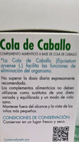 Cola de caballo elimina liquidos 50 capsulas.