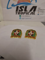 Broche con escudo dominicano/ broches met Dominicaans schild
