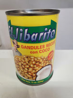 El Jibarito Gandules Secos con COCO /Dry Pigeon Peas with coco merk el Jibarito (425g.👍)